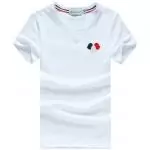 moncler polo shirts short sleeved hommes 3 badge white